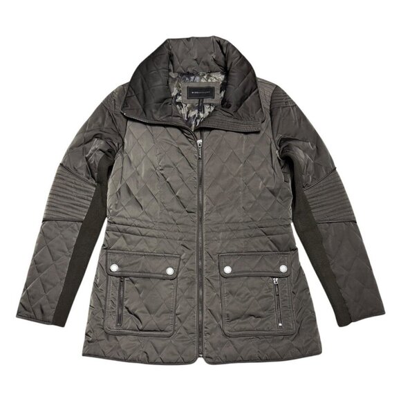 BCBG Maxazria Luxury Designer Winter Puffer Parka Coat Womens Medium - Picture 2 of 6